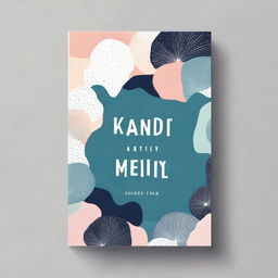 A book cover design focused on anxiety and depression, featuring calming yet somber colors and abstract patterns that evoke a sense of inner struggle and hope