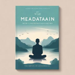 A captivating book cover design for a self-help series focused on meditation and mindfulness