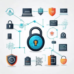 Design an image representing the field of Cyber Security