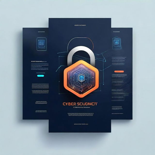 Design a front page image for a Cyber Security topic