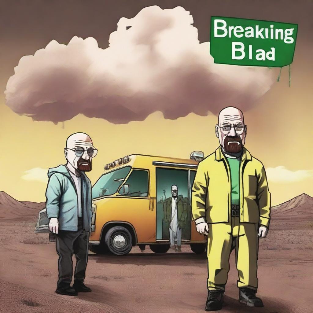 Create a rap cover album inspired by the series Breaking Bad