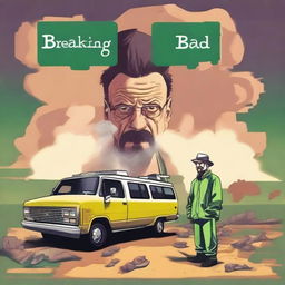 Create a rap cover album inspired by the series Breaking Bad