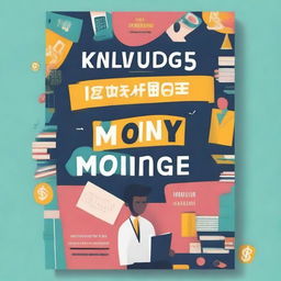 Create a book cover titled 'Knowledge Money' by Pelumi Jacobs