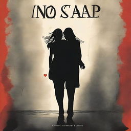 Create a book cover titled 'No Escape' that follows the story of two girls who get kidnapped