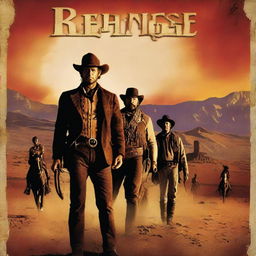 A movie poster for a western titled 'Revenge'