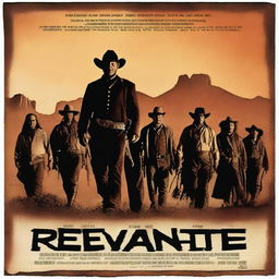 A movie poster for a western titled 'Revenge'