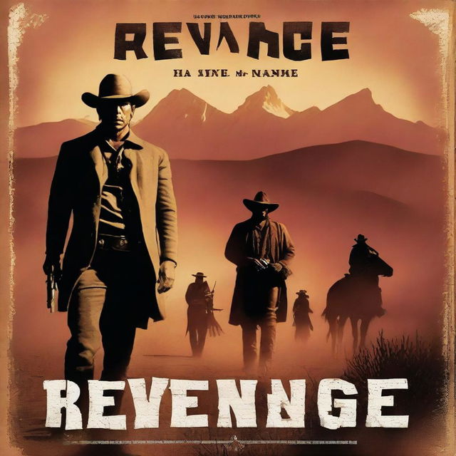 A movie poster for a western titled 'Revenge'