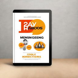 Create a modern and attractive digital cover for an ebook titled '27 Mensagens Inspiradas para Pequenos Grupos'