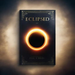 A captivating book cover featuring a dramatic eclipse, with the sun partially hidden behind the moon