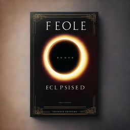 A captivating book cover featuring a dramatic eclipse, with the sun partially hidden behind the moon