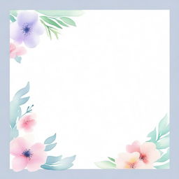 A serene and calming background for journal pages, featuring subtle watercolor textures, light pastel colors, and delicate floral patterns