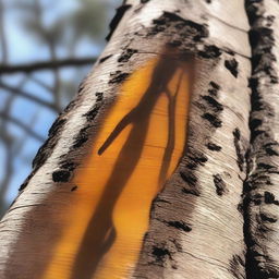 Create an image of the raw sap of the Elastwood tree