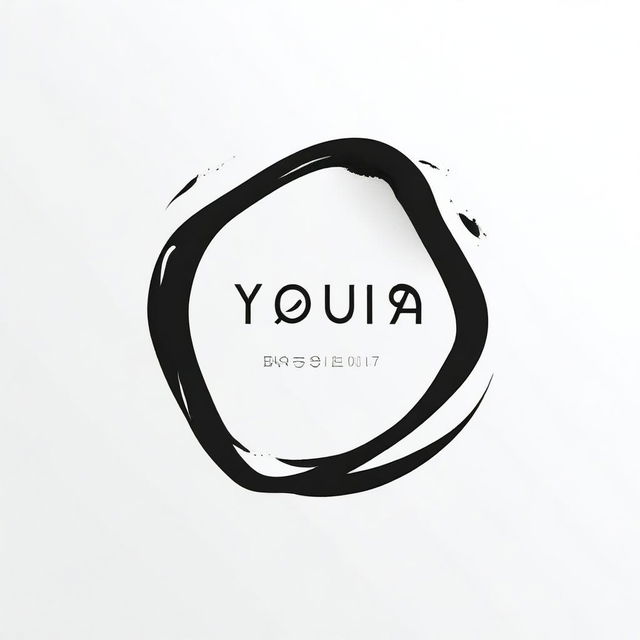 A minimalist design featuring a white background with the text 'YOUA' prominently displayed in the center