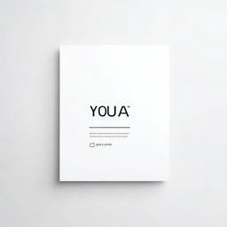 A minimalist design featuring a white background with the text 'YOUA' prominently displayed in the center