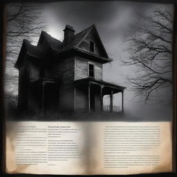 Create a back cover for a horror book