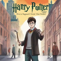 Create a book cover titled 'Harry Potter: New Yorker Has to Come'