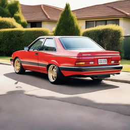 An image of a 1996 Toyota AE100 Corolla modified with the tub back of a 1998 Hilux