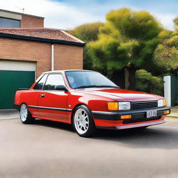 An image of a 1996 Toyota AE100 Corolla modified with a ute tub back from a 1998 Hilux