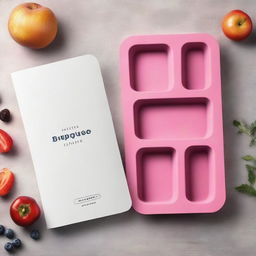 Create an ebook cover for a platinum-grade silicone bakeware