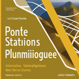 Créez une page de garde professionnelle recto/verso pour un livre intitulé 'Interpolation entre des Points des Stations Pluviométriques sur une Carte Topographique