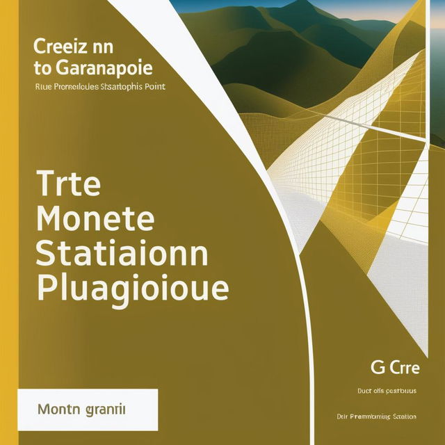 Créez une page de garde professionnelle recto/verso pour un livre intitulé 'Interpolation entre des Points des Stations Pluviométriques sur une Carte Topographique