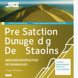 Créez une page de garde professionnelle recto/verso pour un livre intitulé 'Interpolation entre des Points des Stations Pluviométriques sur une Carte Topographique