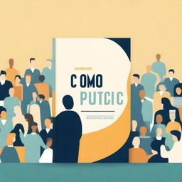 Create a book cover for the title 'Como Falar em Público'