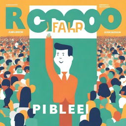 Create a book cover for the title 'Como Falar em Público'