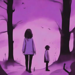 A gloomy lilac themed cover showcasing the feeling of revenge, vengeance, and sadness