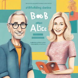 Create a book cover for a book on anti-design patterns titled 'Bob and Alice'