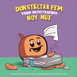 Create a book cover for the book titled 'Don't Scratch Your Nuts: Lessons to Overcome Procrastination' written by Sam Gardner