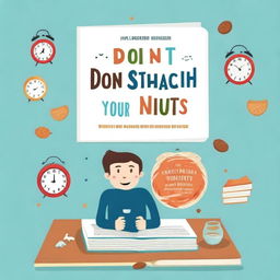 Create a book cover for the book titled 'Don't Scratch Your Nuts: Lessons to Overcome Procrastination' written by Sam Gardner