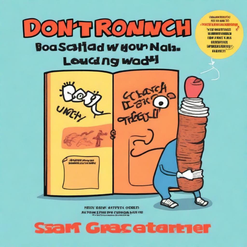 Create a book cover for the book titled 'Don't Scratch Your Nuts: Lessons to Overcome Procrastination' written by Sam Gardner