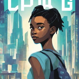 Design a captivating teenage book cover that explores the world of artificial intelligence and computers