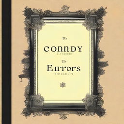 Create a book cover for 'The Comedy of Errors' by William Shakespeare