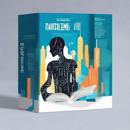 Design a captivating teenage book cover that explores the world of artificial intelligence and computers