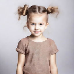 A random modern hairstyle for children, showcasing a trendy and stylish look suitable for young kids