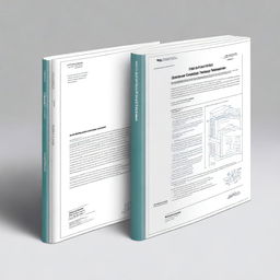 Create a detailed image of a technical handbook cover titled 'Standard Technical Specification for HVAC Ducting, Piping, Chiller'