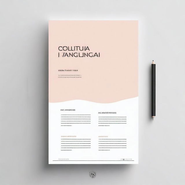 A professional and clean cover page for a work document titled 'Cultura Anglofonas'