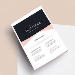 A professional and clean cover page for a work document titled 'Cultura Anglofonas'