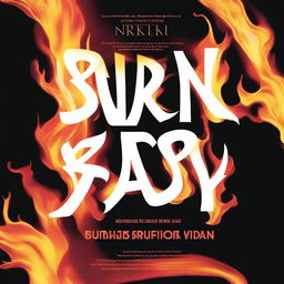 Create a book cover with the title 'Burn Baby Burn'