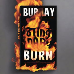 Create a book cover with the title 'Burn Baby Burn'