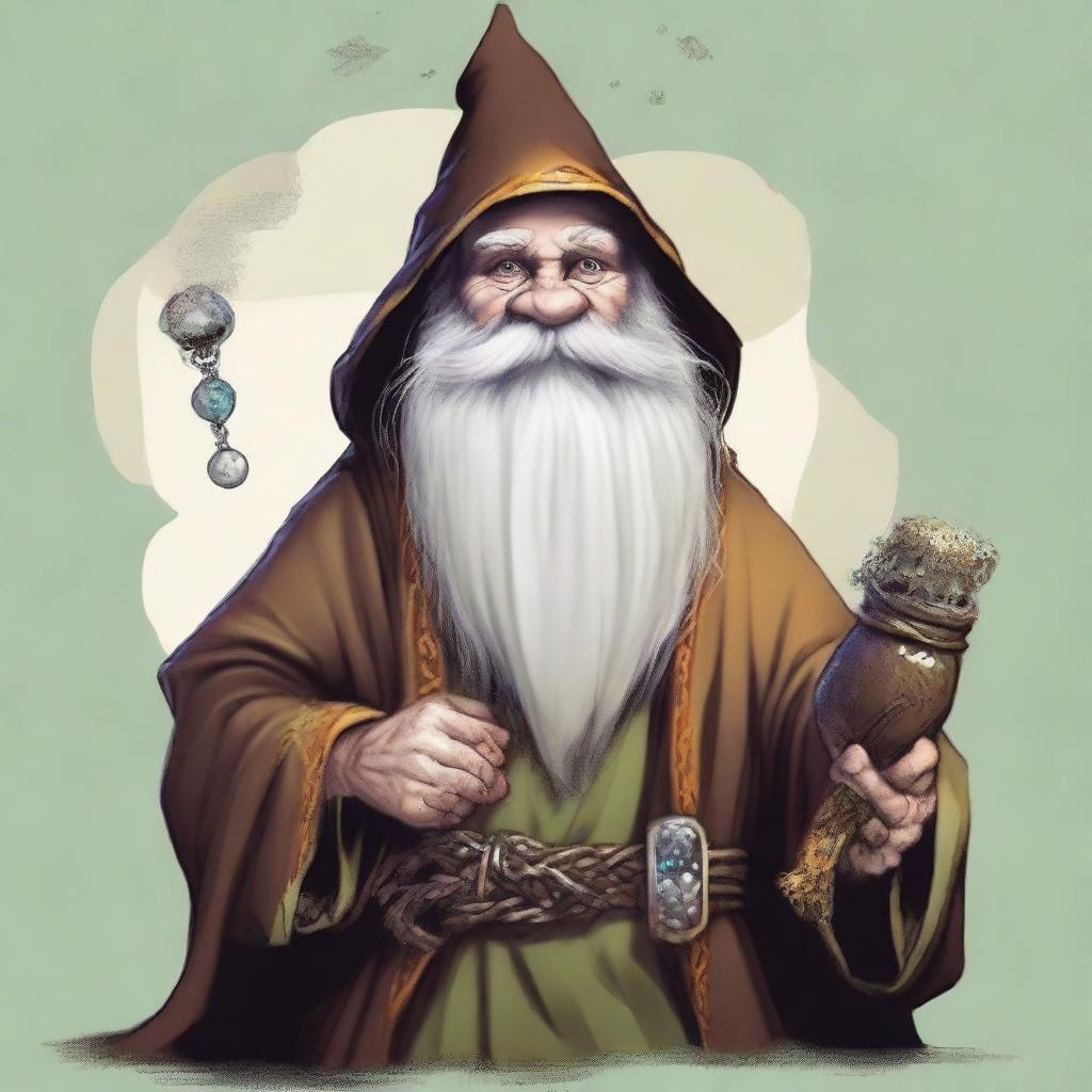 Fingol the Mad: A very old gnome with a very long, tangled beard is an eccentric salesman who can offer information and magical items