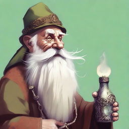 Fingol the Mad: A very old gnome with a very long, tangled beard is an eccentric salesman who can offer information and magical items