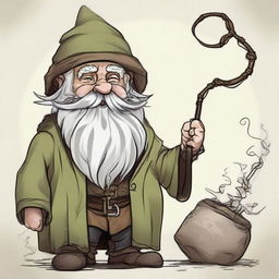 Fingol the Mad: A very old gnome with a very long, tangled beard is an eccentric salesman who can offer information and magical items