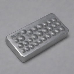 A large eraser studded with shiny metal ball bearings