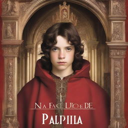 Book cover featuring a young prince with curly brown hair being crowned in a gothic church