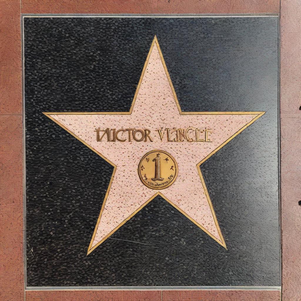 The name 'Victor Vience' written on a Hollywood Walk of Fame star