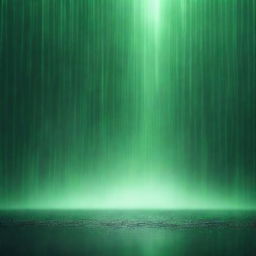 A completely dark background with green rain falling over a white gap