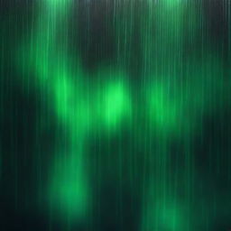 A top-down view of a completely dark background with green rain falling over a large white gap that separates the darkness